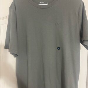 Hollister Gray Short Sleeve Tee Classic Crew Neck